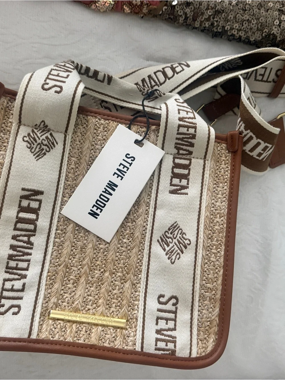 Steve Madden woven tan